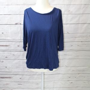 Forever 21 Navy Blue Contemporary Top